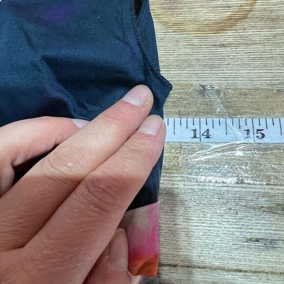 Elie Tahari Womans Graphic Print Sleeveless Floral Sheath Dress Navy Blue Size 2 - Picture 9 of 13